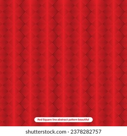 Red Square line abstract pattern beautiful 