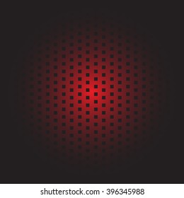 Red square mesh in dark shadow vector illustration.