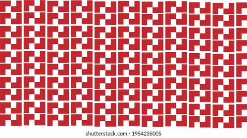 Red Square Pattern With square Pattern 
