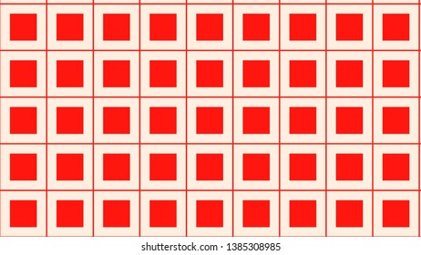 Red Square Pattern Background Vector