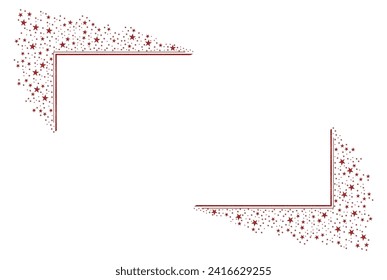 Red Square rectangular frame with Red Shiny Star icon design 11