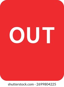 um quadrado vermelho com a palavra dentro