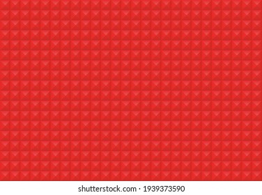 Red squares background. Mosaic tiles pattern. Seamless vector illustration.