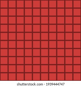 Red squares background. Mosaic tiles pattern. Seamless vector illustration.