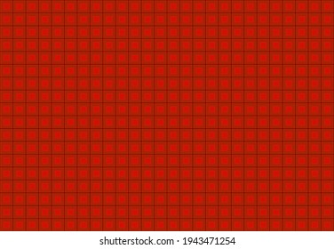 Rote Quadrate, Hintergrund. Mosaikfliesen-Muster. Nahtlose Vektorgrafik.