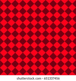 Red squares geometric pattern seamless background. Vector.