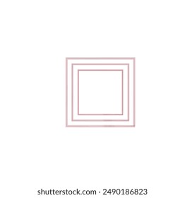 red squares hand drawn vector