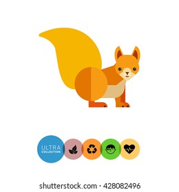 Red squirrel icon