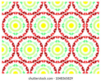 red stacked daisies