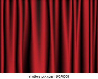 cortina de palco vermelha