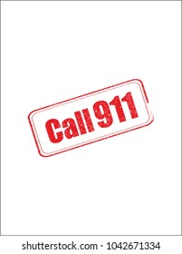 Red stamp 911