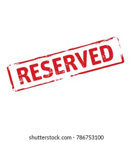 Red stamp and text Reserved.