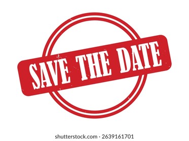 Red stamp with the text "SAVE THE DATE" This image features save the date, stamp, red, event, reminder.