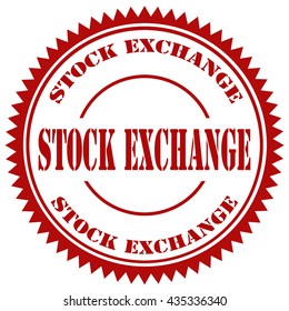 Red stamp with text Stock Exchange,vector illustration