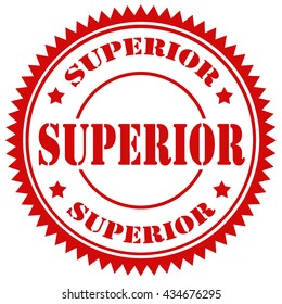 Red stamp with text Superior,vector illustration