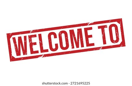 Red Stamp Text Welcome To