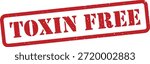 Red stamp with toxin free text