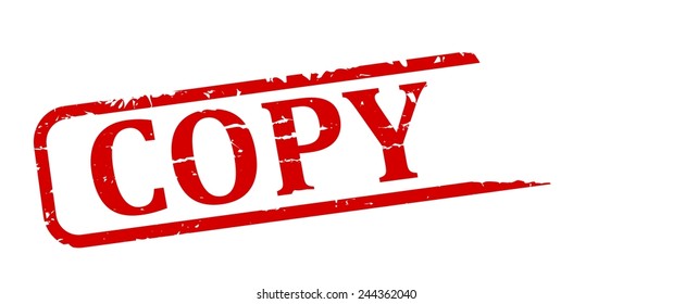 Red Stamp Word Copy Illustration Stock Vector (royalty Free) 244362040 