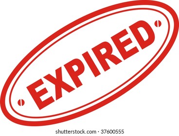 red stamp with the word expired