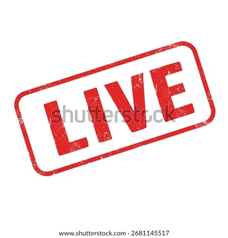 A red stamp with the word 'live' clearly visible.