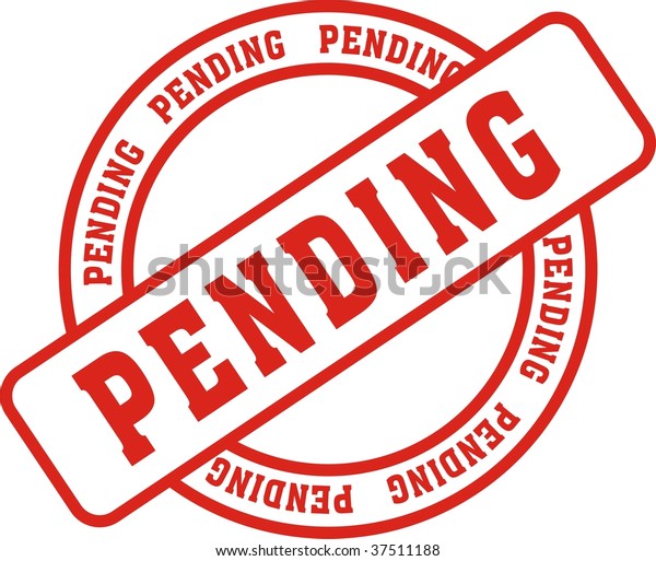 Red Stamp Word Pending Stock Vector Royalty Free 37511188