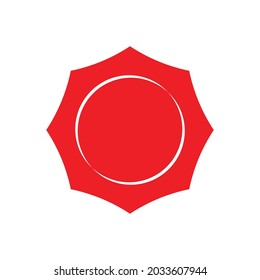 Red Stamps isolated on white background vector illustration