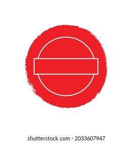 Red Stamps isolated on white background vector illustration