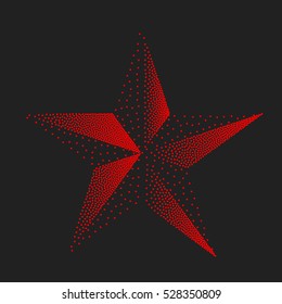 red star. abstract symbol of Communism. Vector illustration