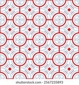 red star background. chicago flag circle pattern design. vector illustration