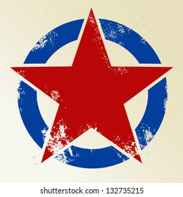 Red Star In Circle