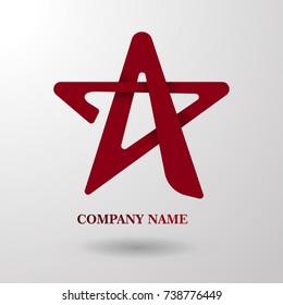 red star color vector for business sign template vector eps 10