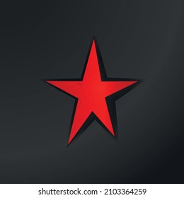 red star comunist symbol gradient vector	