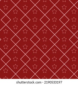 Red star creative background seamless pattern contrast background for design eps vector illustration