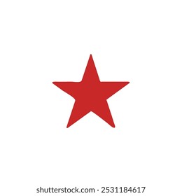 Red star icon background. Star icon isolated on white background