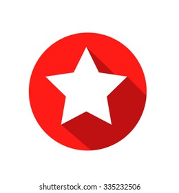 Red star icon Vector EPS 10 illustration.