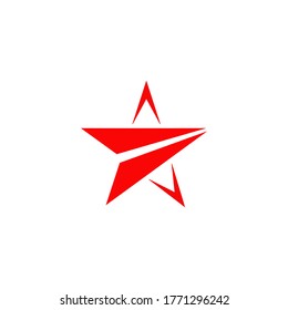 Red Star Logo Design Vector Template Stock Vector (Royalty Free ...