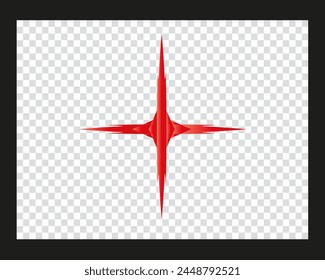 red star logo on a transparent background