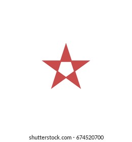 Red Star Logo with Pentagon