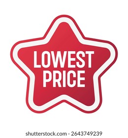 Red star lowest price guarantee badge