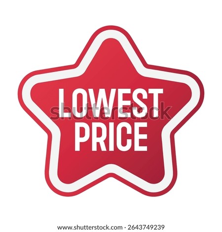 Red star lowest price guarantee badge