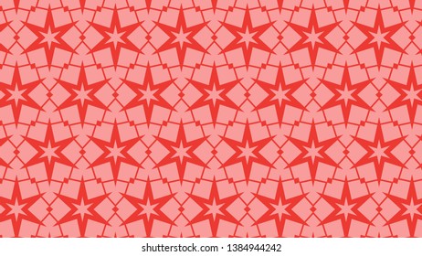 Red Star Pattern Background Eps