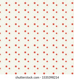 Red star pattern background in vector