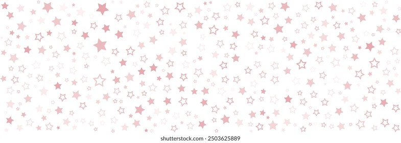 Red star pattern background for wide banner. Vector illustration design for presentation, banner, cover, web, flyer, card, poster, wallpaper, texture, slide, magazine, and powerpoint.