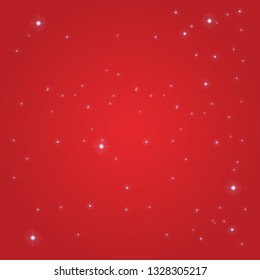 Red star space merry Xmas background