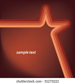 red star vector background