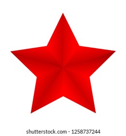 Red Star Vector Illustration Stock Vector (Royalty Free) 1258737244 ...