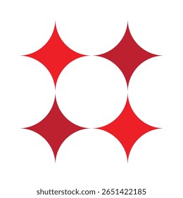 Red Starburst with Central Circle Logo Design - Powered by Shutterstock - Get 15% off with code: PIKWIZARD15