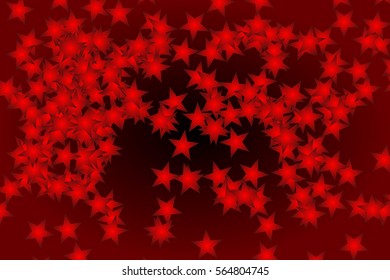 Red stars background. Vector illustration