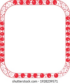 Red Stars Frame Border Background Stock Vector (Royalty Free ...