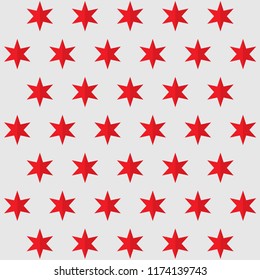 red stars pattern- vector illustration